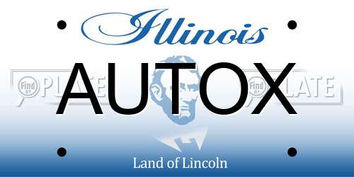 AUTOX Illinois License Plate