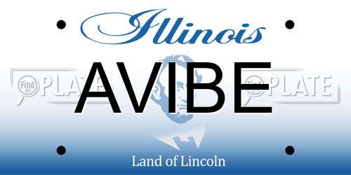 AVIBE Illinois License Plate