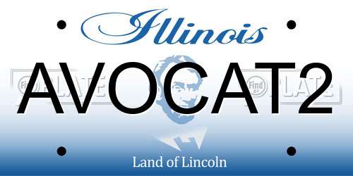 AVOCAT2 Illinois License Plate