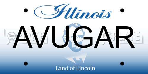 AVUGAR Illinois License Plate