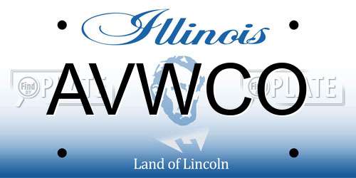 AVWCO Illinois License Plate