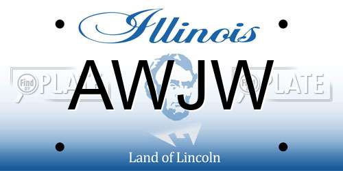 AWJW Illinois License Plate