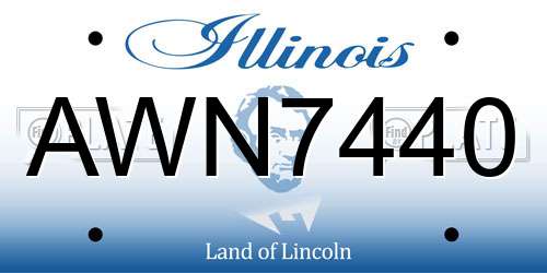 AWN7440 Illinois License Plate