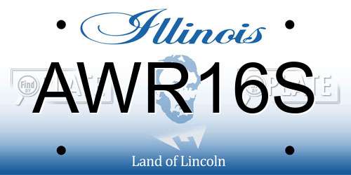 AWR16S Illinois License Plate