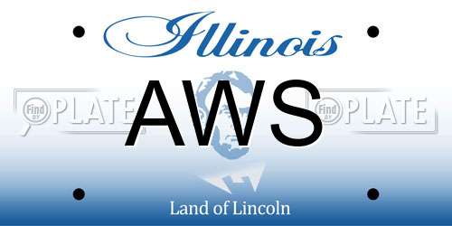 AWS Illinois License Plate