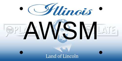 AWSM Illinois License Plate