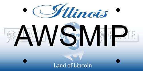 AWSMIP Illinois License Plate