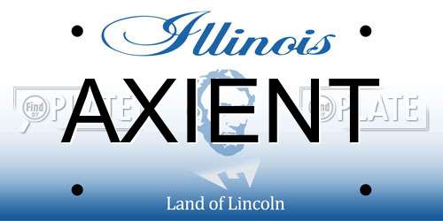 AXIENT Illinois License Plate