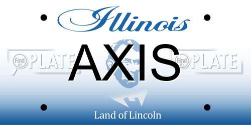 AXIS Illinois License Plate