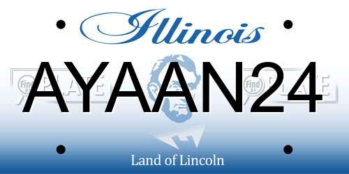 AYAAN24 Illinois License Plate