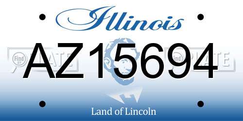 AZ15694 Illinois License Plate