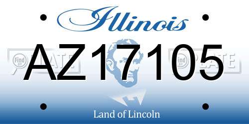 AZ17105 Illinois License Plate