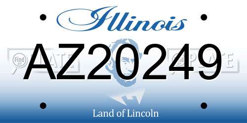 AZ20249 Illinois License Plate