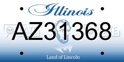 AZ31368 Illinois License Plate