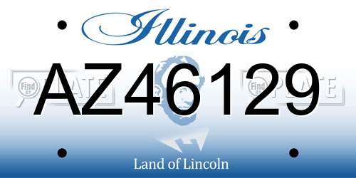 AZ46129 Illinois License Plate