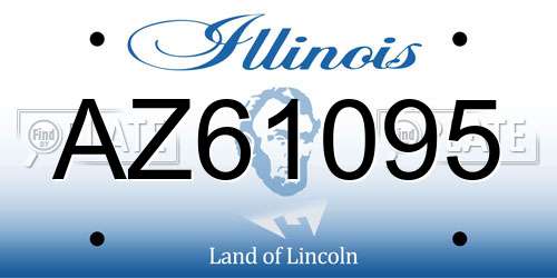 AZ61095 Illinois License Plate