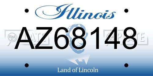 AZ68148 Illinois License Plate