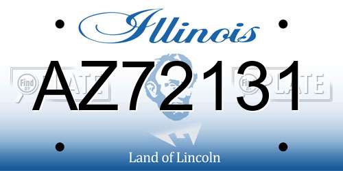 AZ72131 Illinois License Plate