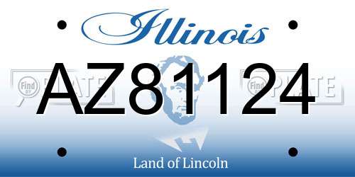 AZ81124 Illinois License Plate