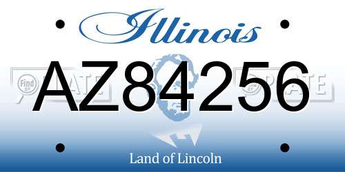 AZ84256 Illinois License Plate