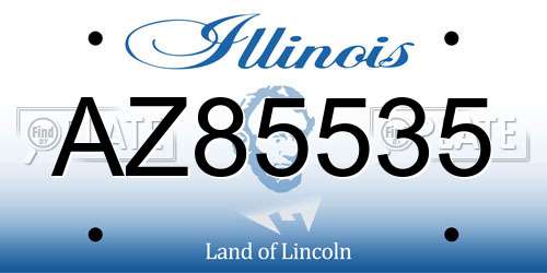 AZ85535 Illinois License Plate