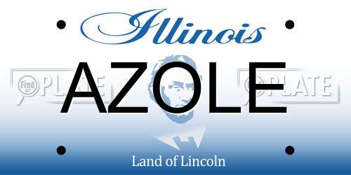 AZOLE Illinois License Plate