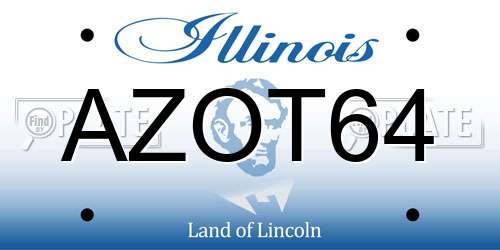 AZOT64 Illinois License Plate