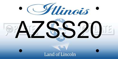 AZSS20 Illinois License Plate