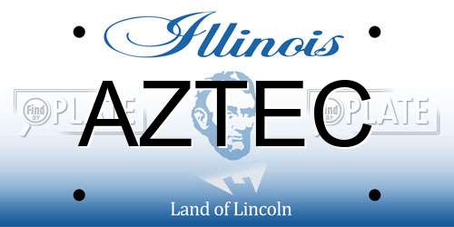 AZTEC Illinois License Plate