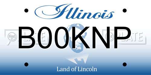 B00KNP Illinois License Plate