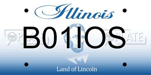B01IOS Illinois License Plate