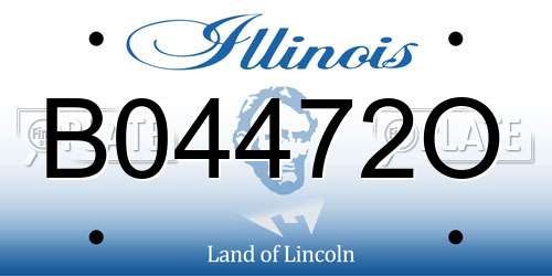 B04472O Illinois License Plate