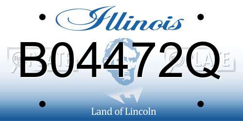 B04472Q Illinois License Plate