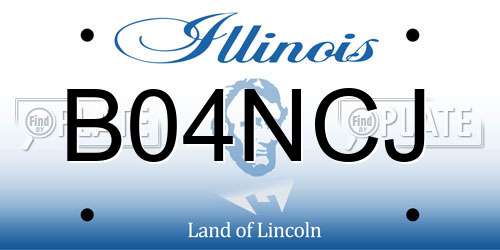 B04NCJ Illinois License Plate