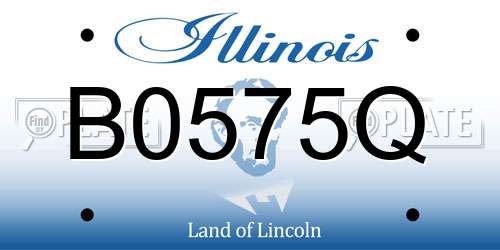 B0575Q Illinois License Plate