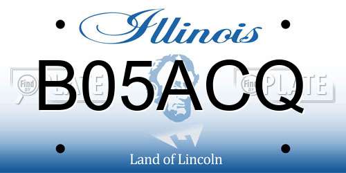 B05ACQ Illinois License Plate
