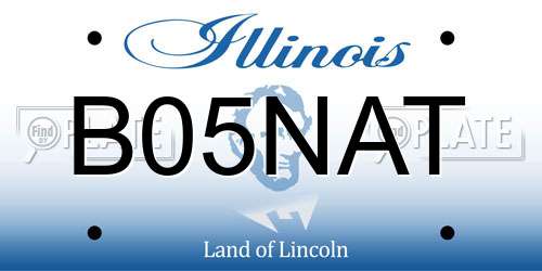 B05NAT Illinois License Plate