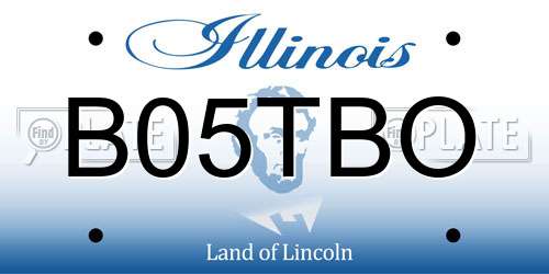 B05TBO Illinois License Plate