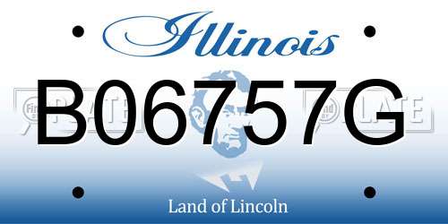 B06757G Illinois License Plate