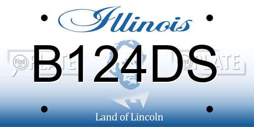 B124DS Illinois License Plate