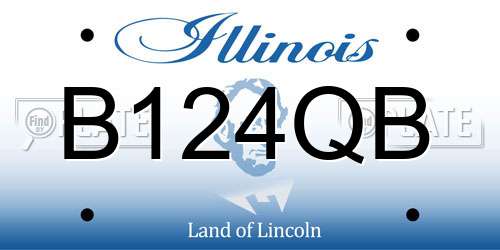 B124QB Illinois License Plate
