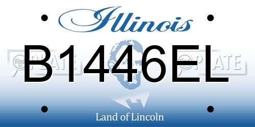 B1446EL Illinois License Plate