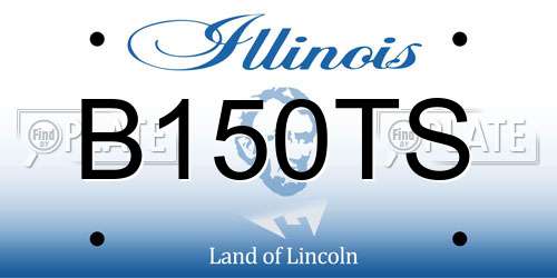 B150TS Illinois License Plate