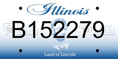 B152279 Illinois License Plate