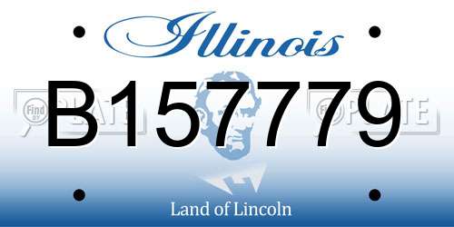 B157779 Illinois License Plate