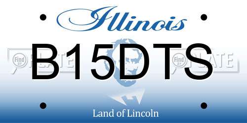 B15DTS Illinois License Plate