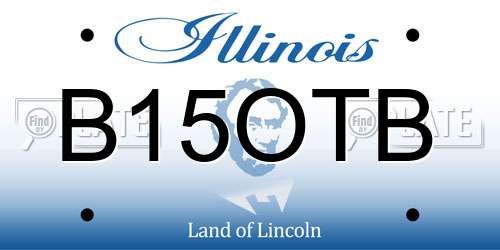 B15OTB Illinois License Plate