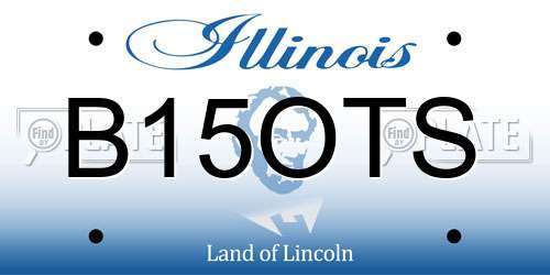 B15OTS Illinois License Plate