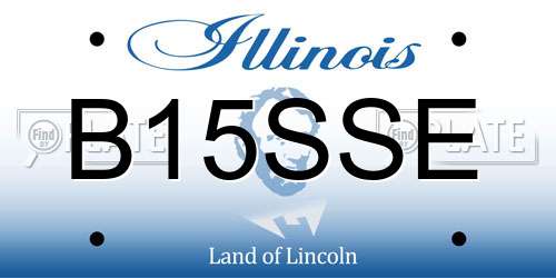 B15SSE Illinois License Plate