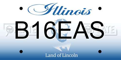 B16EAS Illinois License Plate